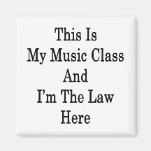 Ésta es mi clase de música y soy la ley aquí iman