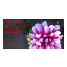 Esta flor tarjeta fotográfica
