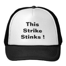 ¡Esta huelga apesta! Gorras De Camionero