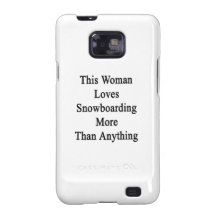 Esta mujer ama snowboard más que cualquier cosa samsung galaxy SII funda