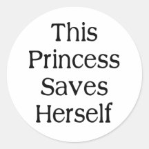 Esta princesa Saves Pegatinas
