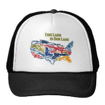 "Esta tierra es nuestra tierra" los E.E.U.U. de ar Gorra