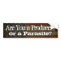 Está usted un productor…. ¿o un parásito? pegatinas de parachoque