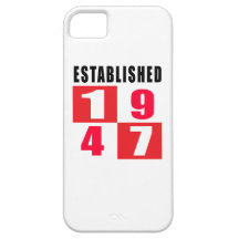 Establecido 1947 diseños del cumpleaños iPhone 5 Case-Mate funda