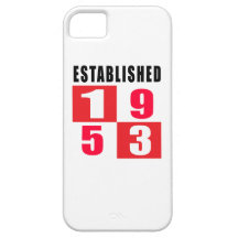 Establecido 1953 diseños del cumpleaños iPhone 5 Case-Mate coberturas