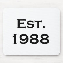 establecido 1988 tapetes de ratones