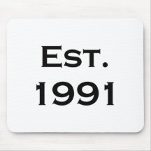 establecido 1991 tapetes de raton