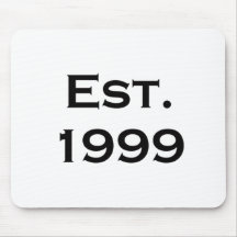 establecido 1999 tapete de raton