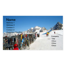 Estación de esquí alpina, montañas Austria Tarjetas De Visita