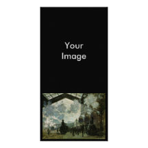 Estación de Lazare del santo de Claude Monet Tarjeta Personal