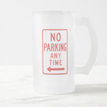 Estacionamiento prohibido (dejado) tazas