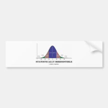 Estadístico irresistible (humor del Stats) Etiqueta De Parachoque