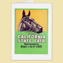 Estado 1928 de California justo tarjetas