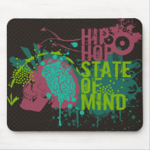 Estado de ánimo de Hip Hop Tapetes De Ratones