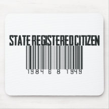 Estado registrado alfombrilla de ratón