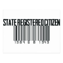 Estado registrado tarjeta postal