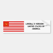 Estados americanos unidos de Socialst Pegatina De Parachoque