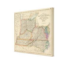 Estados de Delaware y de Maryland Lona Estirada Galerías