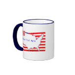 Estados E.E.U.U.-Unidos en una bandera Taza De Café