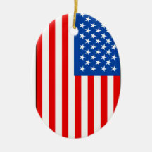 Estados Unidos señalan por medio de una bandera Ornamento De Navidad