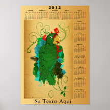 Estafa 2012 de Calendario Cotorra Puertorriqueña Impresiones