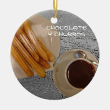Estafa Churros de Caliente del chocolate Ornamentos De Navidad