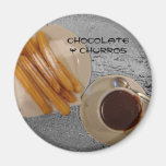 Estafa Churros de Caliente del chocolate Iman Para Frigorífico