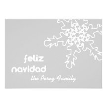 Estafa Copo de Nieve de Tarjeta de Navidad Anuncios Personalizados