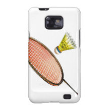 Estafa de bádminton y shuttlecock galaxy s2 carcasa