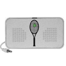 Estafa y bola de tenis PC altavoces