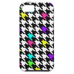 Estallido 80s de Houndstooth iPhone 5 Case-Mate Protector