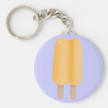 Estallido amarillo/anaranjado del hielo llaveros personalizados