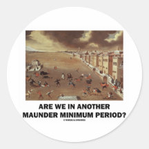¿Estamos en otros Maunder período mínimo? Pegatinas