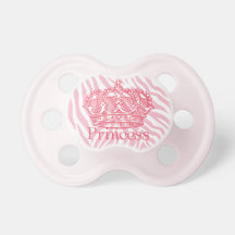 Estampado de animales de princesa Crown Pink Zebra