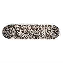 Estampado de animales del leopardo monopatín
