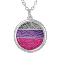 Estampado de animales femenino del diamante joyeria