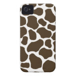 Estampado de animales femenino del modelo de la na iPhone 4 Case-Mate protector