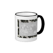 Estampado de animales personalizado del marco de 2 tazas