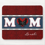 Estampado de animales rojo Mousepad del amor del g