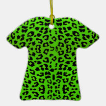 Estampado de animales verde claro del leopardo ornatos