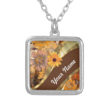 Estampado de flores bonito del otoño joyerias