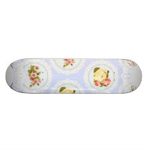 Estampado de flores del Victorian del cordón Monopatin Personalizado