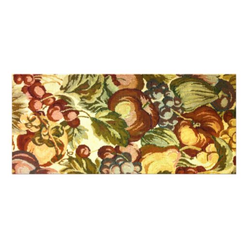 Estampado de flores del vintage diseño de tarjeta publicitaria
