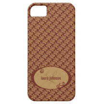 Estampado de flores francés del vintage iPhone 5 cárcasa