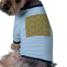Estampado de flores gris anaranjado del damasco de ropa para mascota