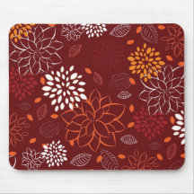 Estampado de flores Mousepad