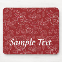 Estampado de flores Mousepad