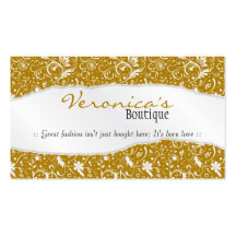 Estampado de flores rasgado - oro plantillas de tarjetas personales