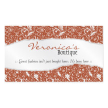Estampado de flores rasgado - rosa tarjetas de visita