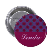 Estampado de flores rojo púrpura pins